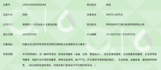 内蒙古雅青投资管理有限责任公司_360百科